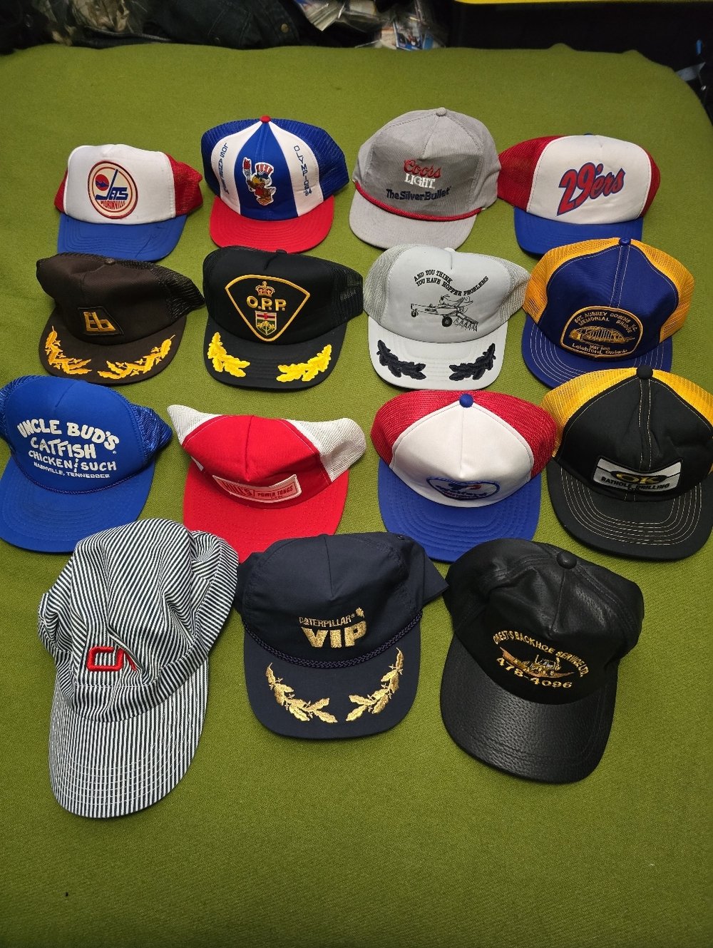 Assorted Vintage Trucker Hat Lot - Multicolor